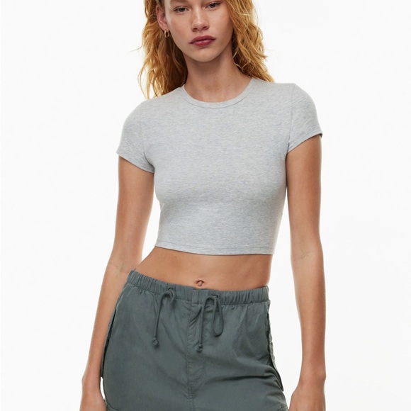 Aritzia tna chill ortiz cropped heather Chrome xl - Picture 1 of 5